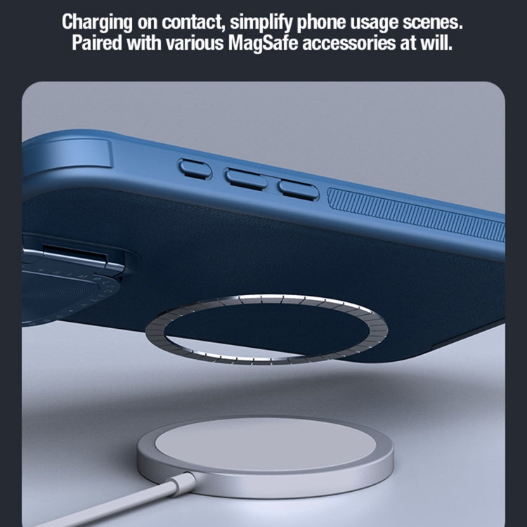 For iPhone 15 Pro Max NILLKIN CamShield Prop Series SagSafe PC + TPU Magnetic Phone Case(Blue) - HoMEdemic™ 