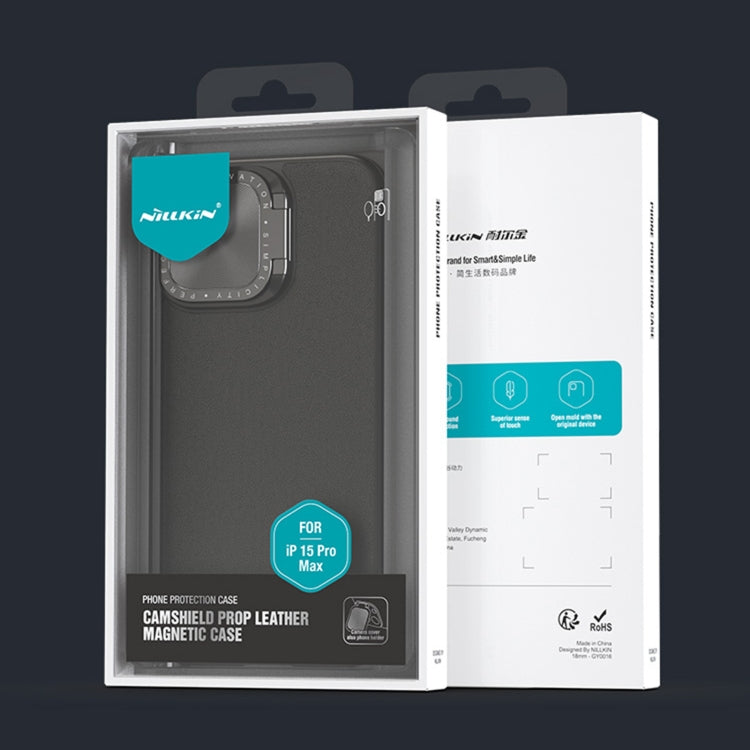 For iPhone 15 Pro Max NILLKIN CamShield Prop Series SagSafe PC + TPU Magnetic Phone Case(Blue) - HoMEdemic™ 