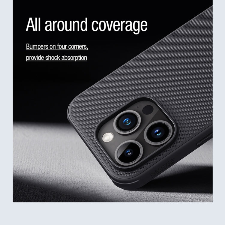 For iPhone 15 Pro Max NILLKIN Frosted Shield Pro Magnetic Magsafe Phone Case(Black) - HoMEdemic™ 