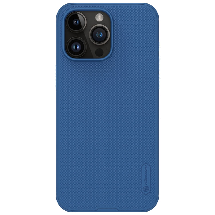 For iPhone 15 Pro Max NILLKIN Frosted Shield Pro PC + TPU Phone Case(Blue) - HoMEdemic™ 