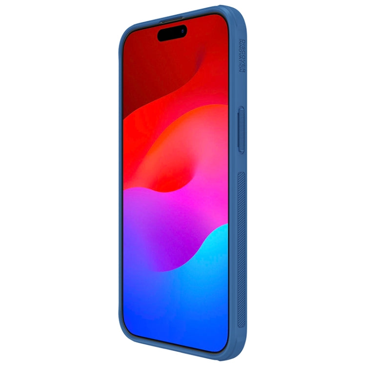 For iPhone 15 Pro Max NILLKIN Frosted Shield Pro PC + TPU Phone Case(Blue) - HoMEdemic™ 
