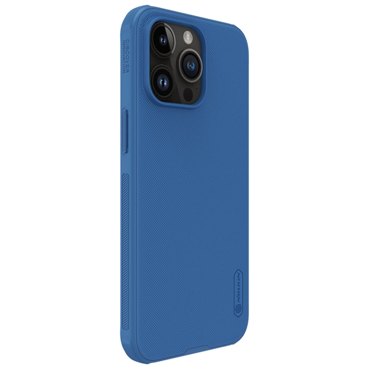 For iPhone 15 Pro Max NILLKIN Frosted Shield Pro PC + TPU Phone Case(Blue) - HoMEdemic™ 