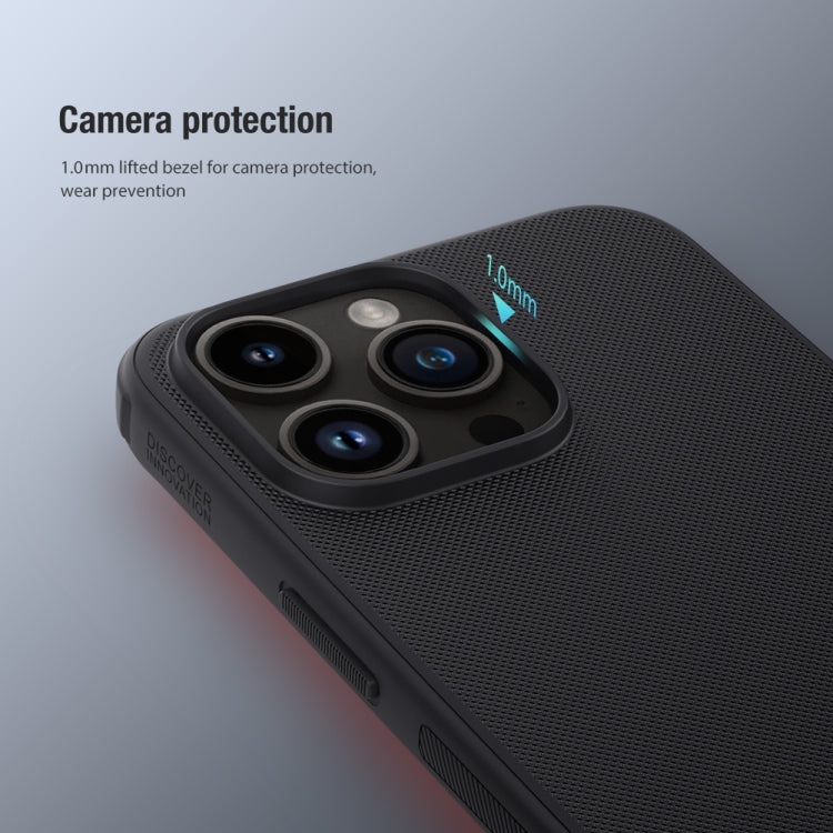 For iPhone 15 Pro Max NILLKIN Frosted Shield Pro PC + TPU Phone Case(Blue) - HoMEdemic™ 
