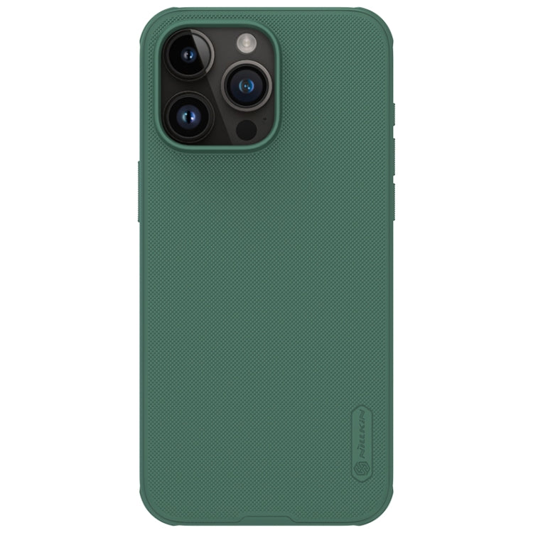 For iPhone 15 Pro Max NILLKIN Frosted Shield Pro PC + TPU Phone Case(Green) - HoMEdemic™ 