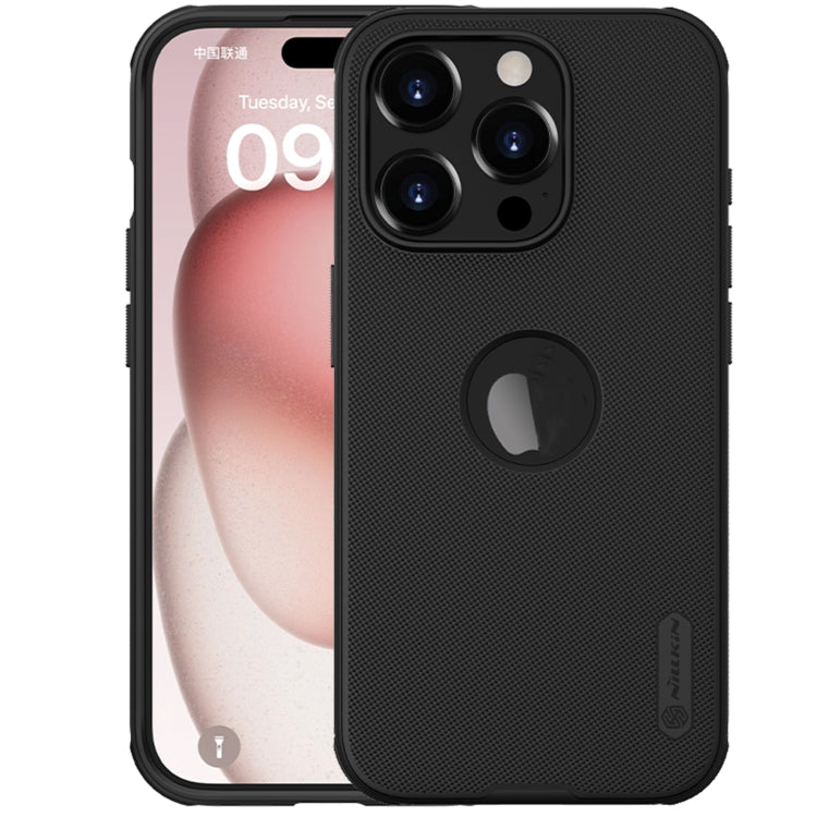 For iPhone 15 Pro Max NILLKIN Super Frosted Shield Pro Phone Protective Case With LOGO Cutout(Black) - HoMEdemic™ 