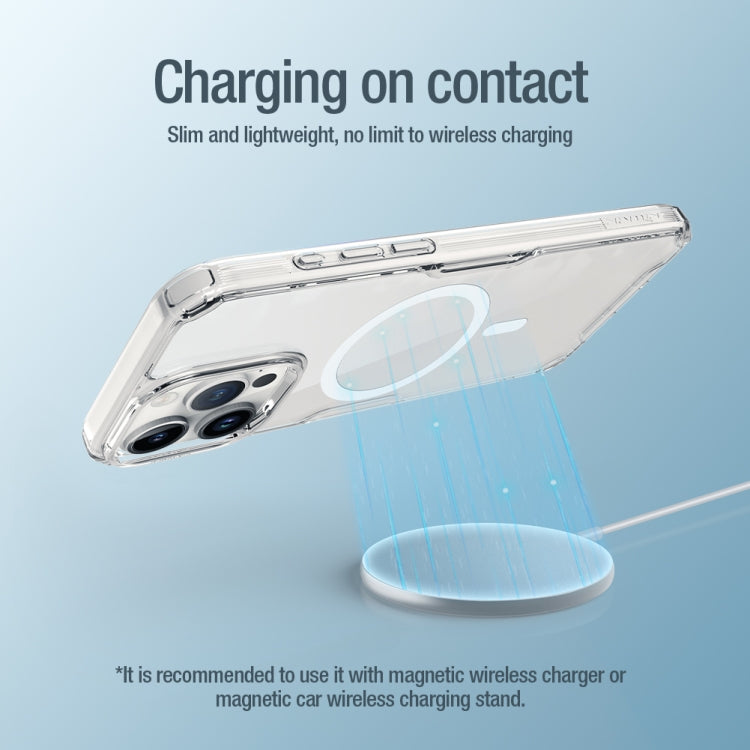 For iPhone 15 Pro Max NILLKIN Ultra Clear Magsafe PC + TPU Phone Case(Transparent) - HoMEdemic™ 