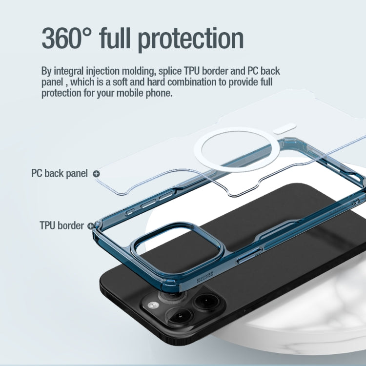For iPhone 15 Pro Max NILLKIN Ultra Clear Magsafe PC + TPU Phone Case(Transparent) - HoMEdemic™ 