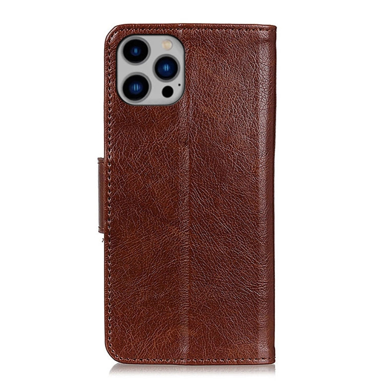 For iPhone 15 Pro Max Nappa Texture Leather Case(Brown) - HoMEdemic™ 