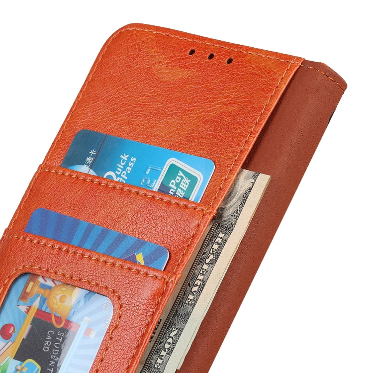 For iPhone 15 Pro Max Nappa Texture Leather Case(Orange) - HoMEdemic™ 