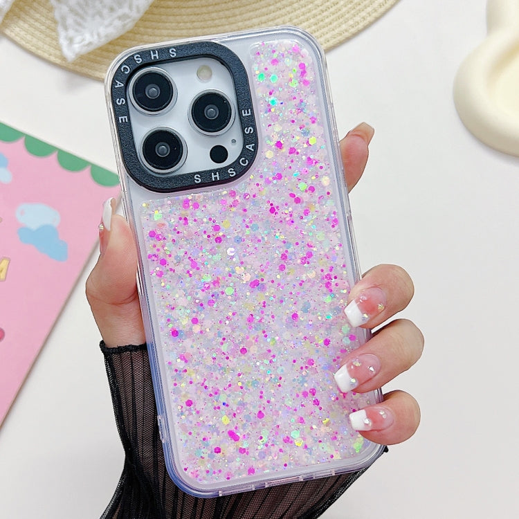 For iPhone 15 Pro Max Noctilucent Light Drip Glue Shockproof Phone Case(Pink) - HoMEdemic™ 