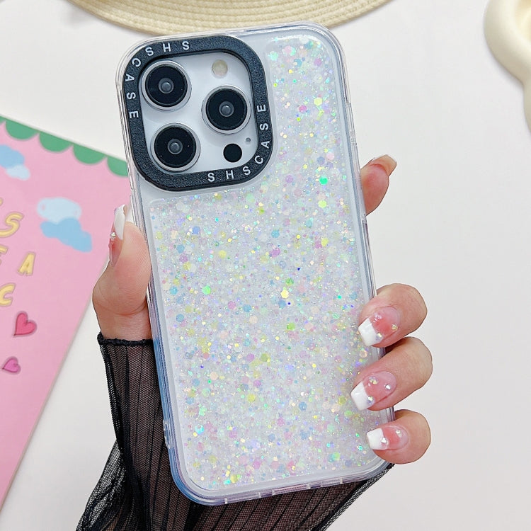 For iPhone 15 Pro Max Noctilucent Light Drip Glue Shockproof Phone Case(White) - HoMEdemic™ 
