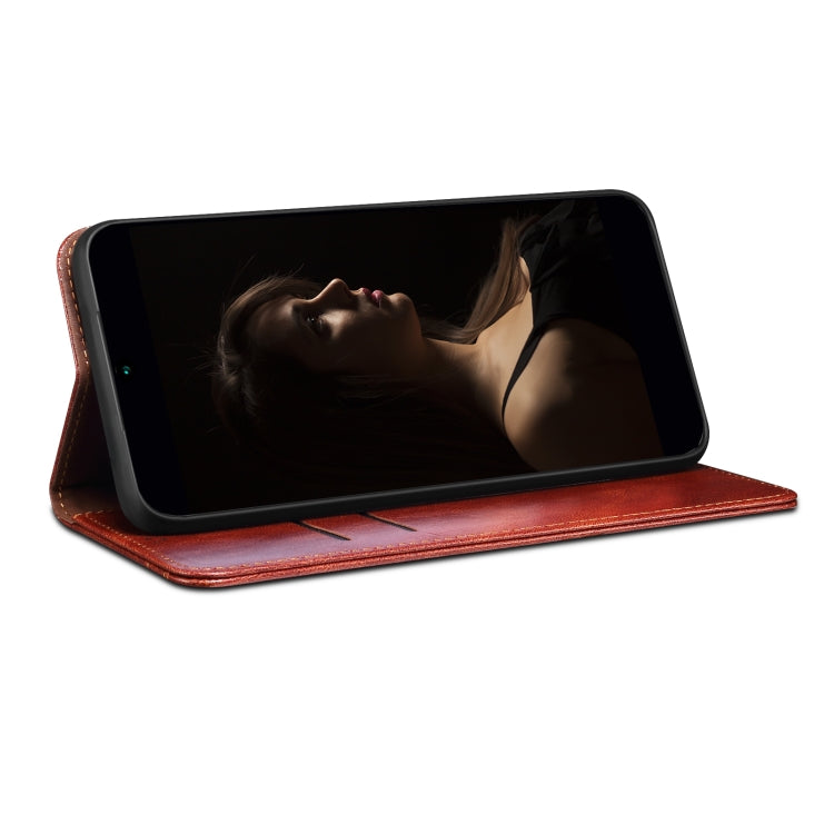 For iPhone 15 Pro Max Oil Wax Crazy Horse Texture Leather Phone Case(Brown) - HoMEdemic™ 