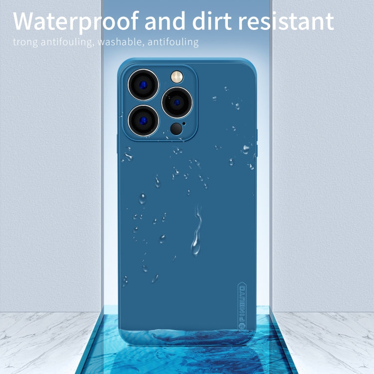 For iPhone 15 Pro Max PINWUYO Sense Series Liquid Silicone TPU Phone Case(Blue) - HoMEdemic™ 