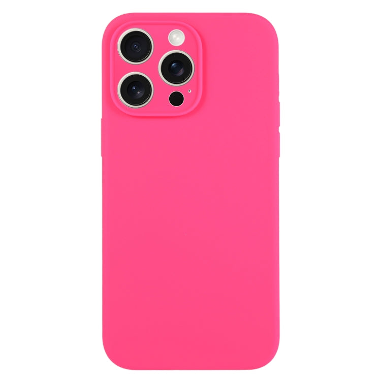 For iPhone 15 Pro Max Pure Color Liquid Silicone Fine Pore Phone Case(Fresh Pink) - HoMEdemic™ 