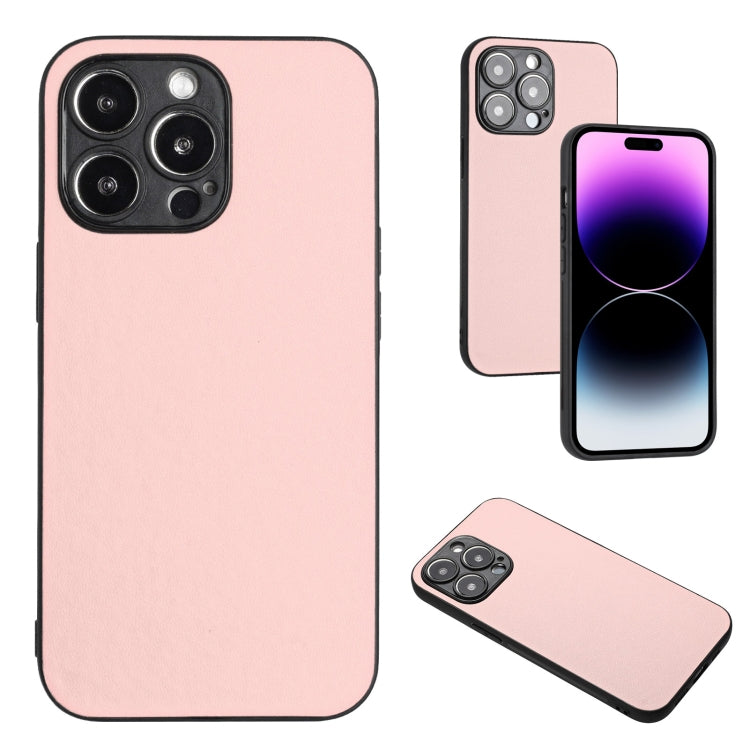 For iPhone 15 Pro Max R20 Leather Pattern Phone Single Case(Pink) - HoMEdemic™ 