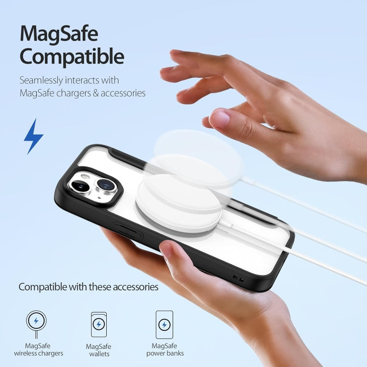 For iPhone 15 Pro Max RFID Blocking Adsorption Flip MagSafe Leather Phone Case(Black) - HoMEdemic™ 