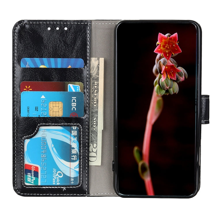 For iPhone 15 Pro Max Retro Crazy Horse Texture Horizontal Flip Leather Phone Case(Black) - HoMEdemic™ 