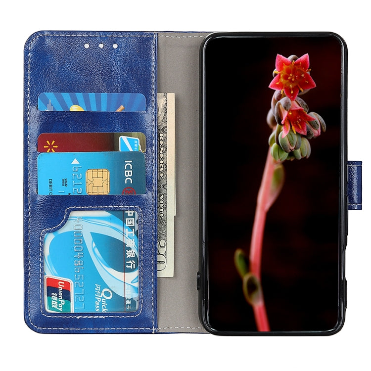 For iPhone 15 Pro Max Retro Crazy Horse Texture Horizontal Flip Leather Phone Case(Blue) - HoMEdemic™ 