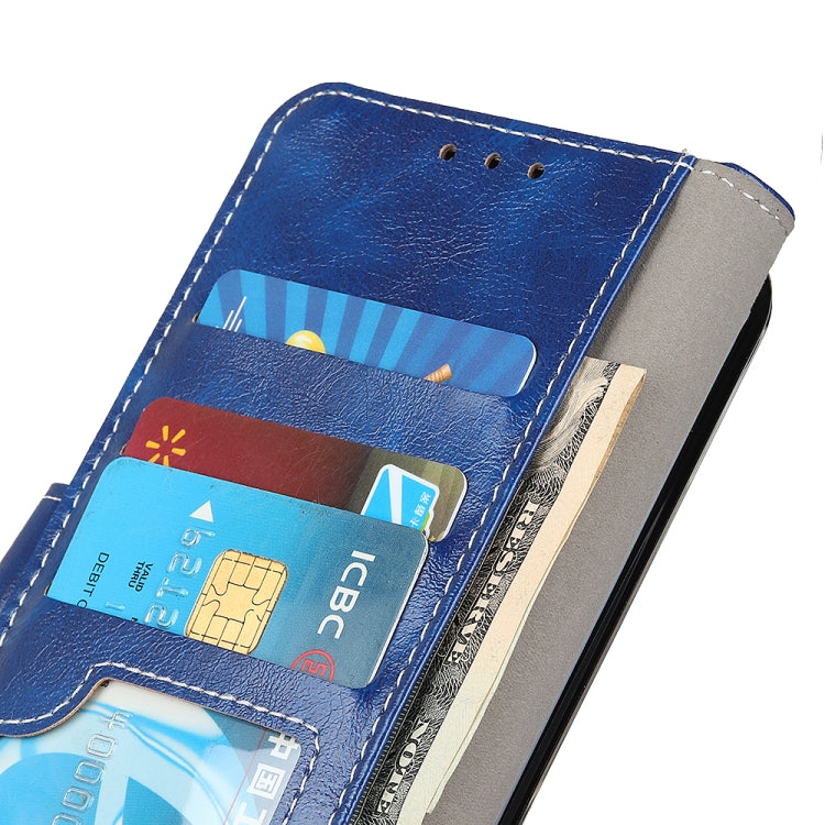 For iPhone 15 Pro Max Retro Crazy Horse Texture Horizontal Flip Leather Phone Case(Blue) - HoMEdemic™ 