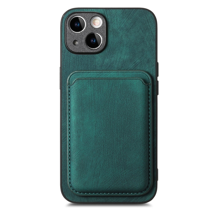 For iPhone 15 Pro Max Retro Leather Card Bag Magnetic Phone Case(Green) - HoMEdemic™ 