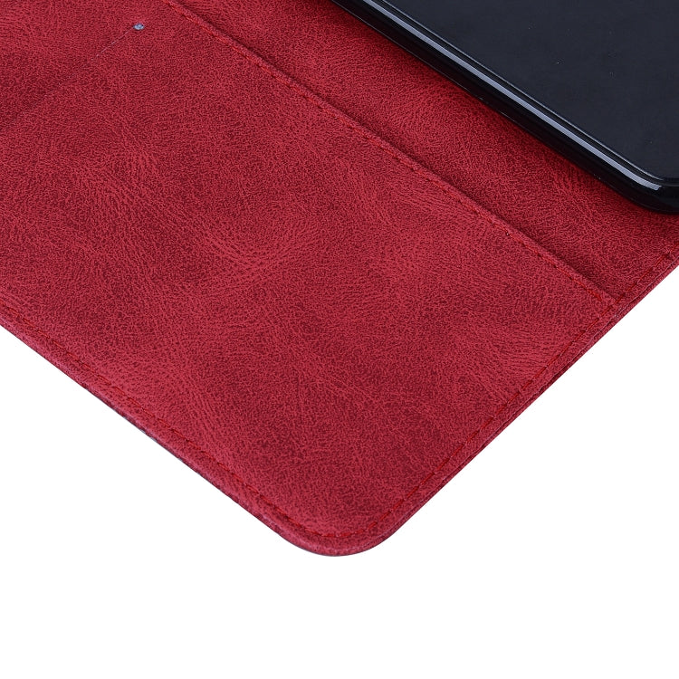For iPhone 15 Pro Max Retro Skin Feel Butterflies Embossing Leather Phone Case(Red) - HoMEdemic™ 