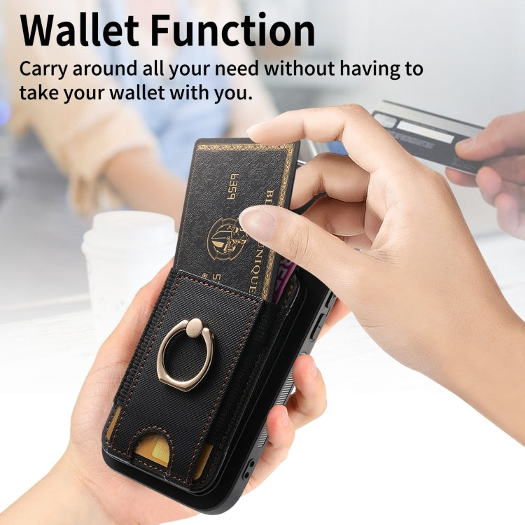 For iPhone 15 Pro Max Retro Splitable Magnetic Stand Card Bag Leather Phone Case(Black) - HoMEdemic™ 