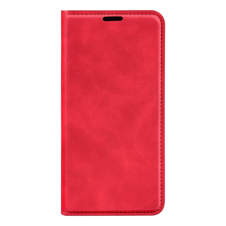 For iPhone 15 Pro Max Retro-skin Magnetic Suction Leather Phone Case(Red) - HoMEdemic™ 