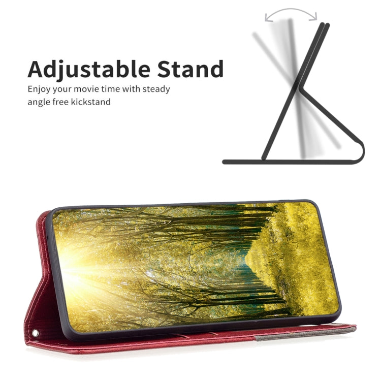 For iPhone 15 Pro Max Rhombus Texture Magnetic Leather Phone Case(Red) - HoMEdemic™ 