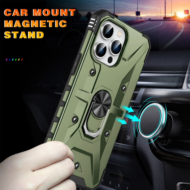 For iPhone 15 Pro Max Ring Holder Phone Case(Army Green) - HoMEdemic™ 