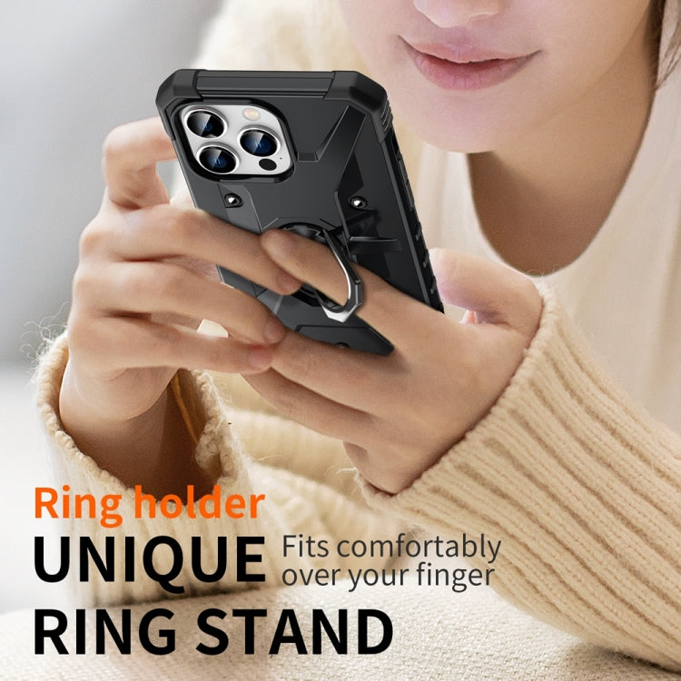 For iPhone 15 Pro Max Ring Holder Phone Case(Black) - HoMEdemic™ 