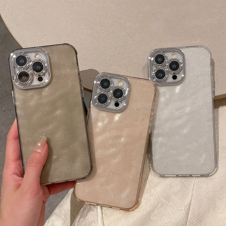 For iPhone 15 Pro Max Ripple Glitter PC Hybrid TPU Phone Case(Transparent) - HoMEdemic™ 