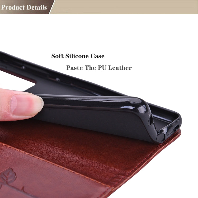 For iPhone 15 Pro Max Rose Embossed Flip PU Leather Phone Case(Brown) - HoMEdemic™ 