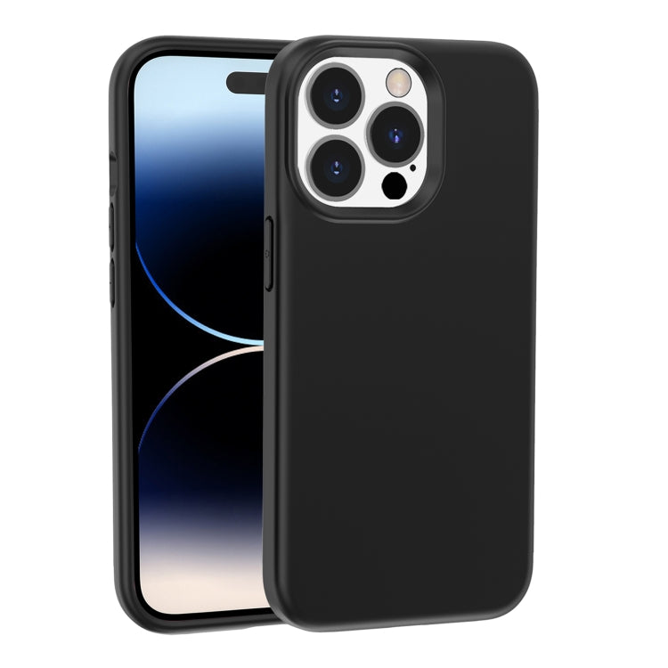 For iPhone 15 Pro Max Rubber Oil Surface Solid Color Phone Case(Black) - HoMEdemic™ 