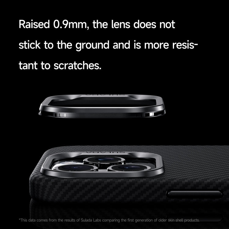 For iPhone 15 Pro Max SULADA 600D Kevlar Texture PC Shockproof Phone Case(Black) - HoMEdemic™ 