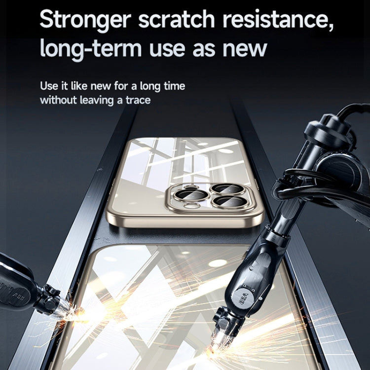 For iPhone 15 Pro Max SULADA Electroplating Frosted PC + TPU Shockproof Phone Case(Black) - HoMEdemic™ 