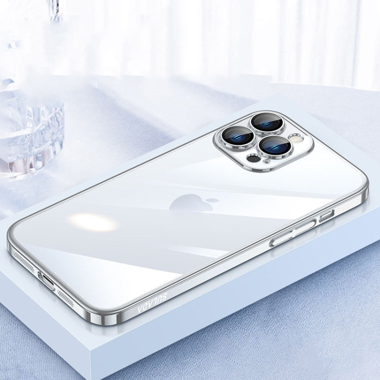 For iPhone 15 Pro Max SULADA JINGJIA Series Lens Protector PC Phone Case(Silver) - HoMEdemic™ 