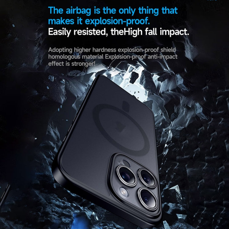 For iPhone 15 Pro Max SULADA Magsafe Magnetic Matte PC + TPU Phone Case(Titanium Black) - HoMEdemic™ 