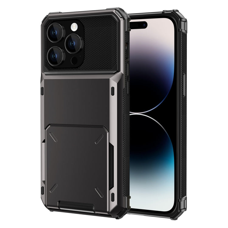 For iPhone 15 Pro Max Scratch-Resistant Shockproof Heavy Duty Rugged Armor Phone Case(Black) - HoMEdemic™ 