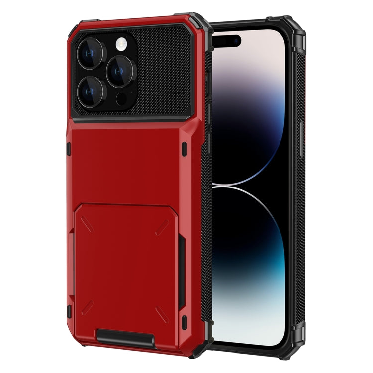 For iPhone 15 Pro Max Scratch-Resistant Shockproof Heavy Duty Rugged Armor Phone Case(Red) - HoMEdemic™ 