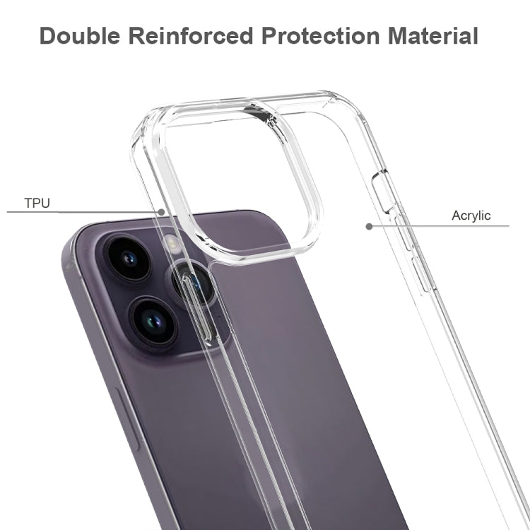 For iPhone 15 Pro Max Scratchproof Acrylic TPU Phone Case(Black) - HoMEdemic™ 