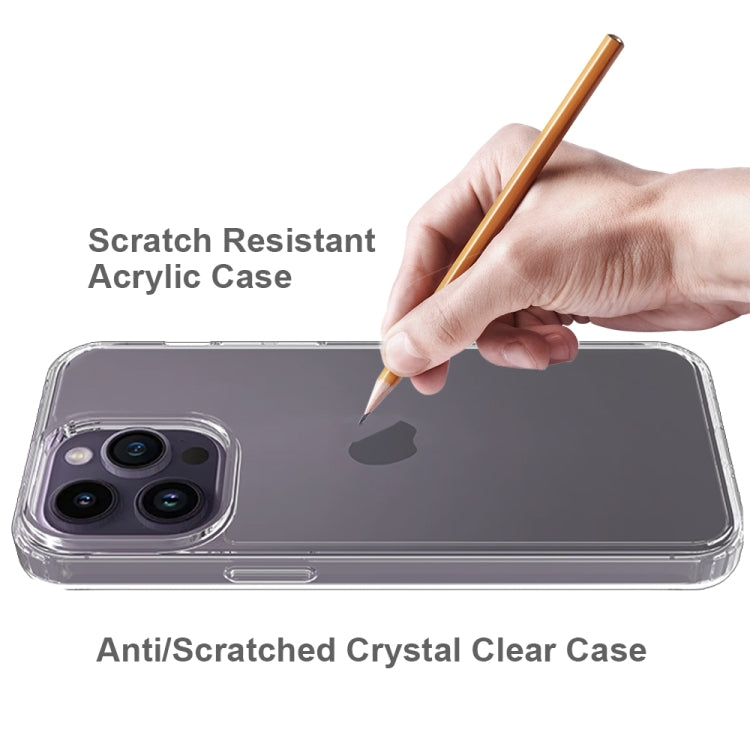 For iPhone 15 Pro Max Scratchproof Acrylic TPU Phone Case(Black) - HoMEdemic™ 