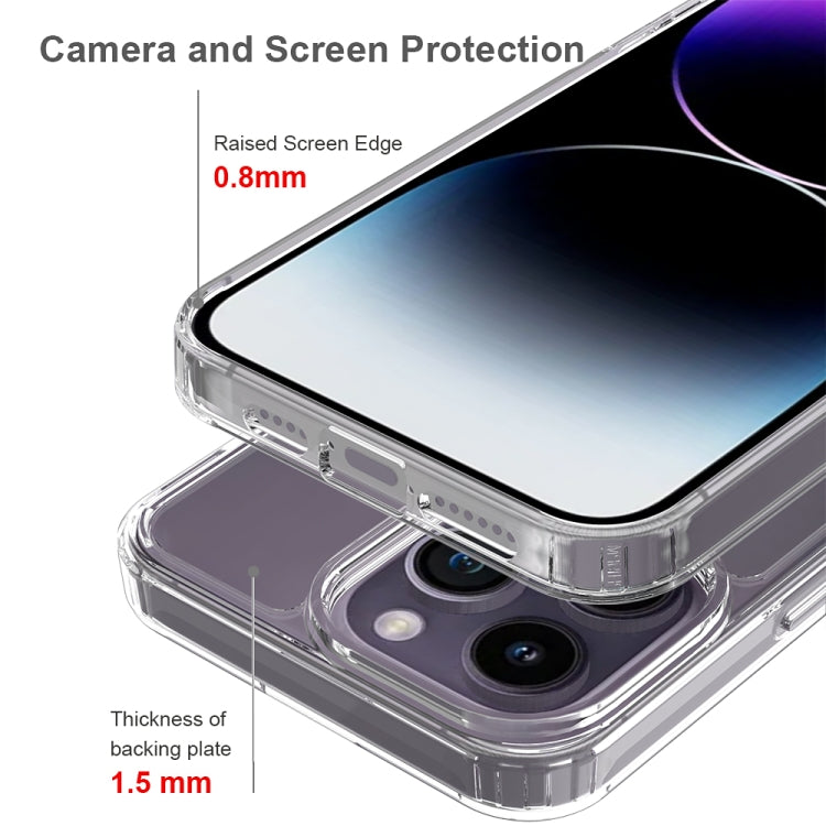 For iPhone 15 Pro Max Scratchproof Acrylic TPU Phone Case(Black) - HoMEdemic™ 