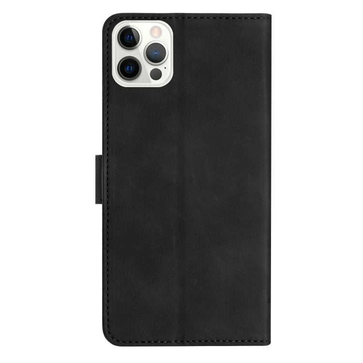 For iPhone 15 Pro Max Seven Butterflies Embossed Leather Phone Case(Black) - HoMEdemic™ 