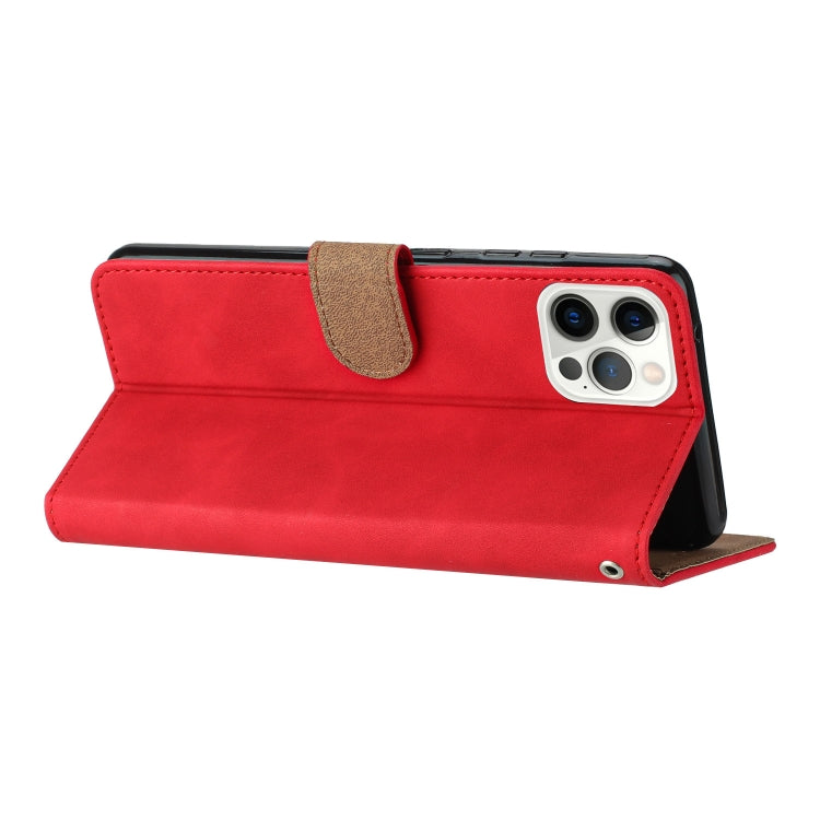 For iPhone 15 Pro Max Seven Butterflies Embossed Leather Phone Case(Red) - HoMEdemic™ 