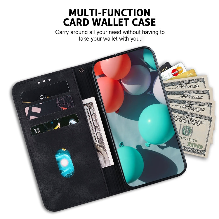 For iPhone 15 Pro Max Seven-shaped Embossed Leather Phone Case(Black) - HoMEdemic™ 