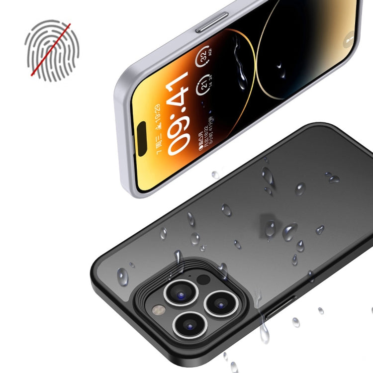 For iPhone 15 Pro Max Shield Frosted Skin Feel Phone Case(Black) - HoMEdemic™ 