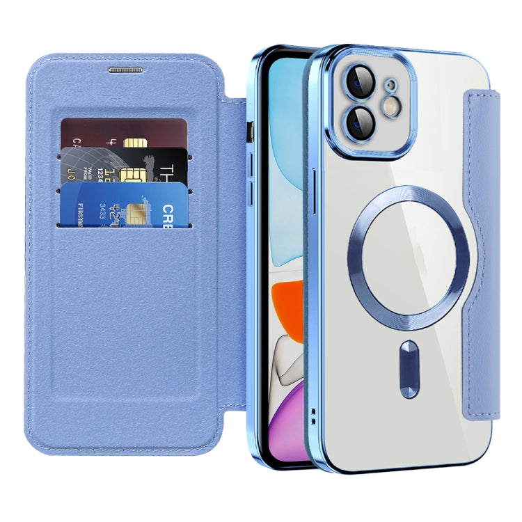 For iPhone 15 Pro Max Shield Magsafe RFID Anti-theft Rhombus Leather Phone Case(Purple) - HoMEdemic™ 