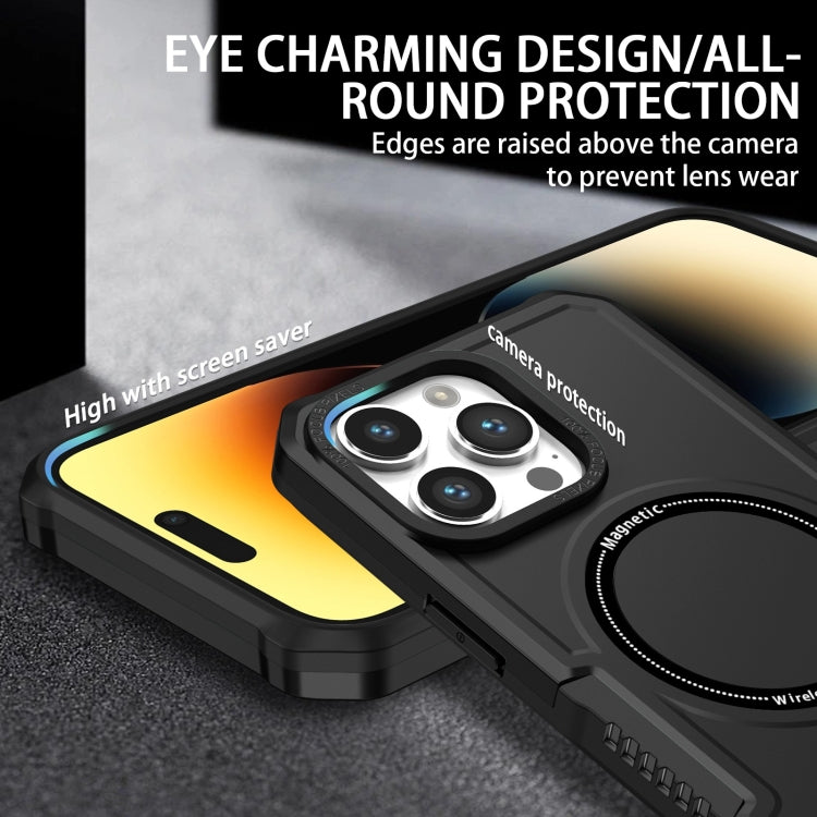 For iPhone 15 Pro Max Shockproof Armor MagSafe Phone Case(Black) - HoMEdemic™ 