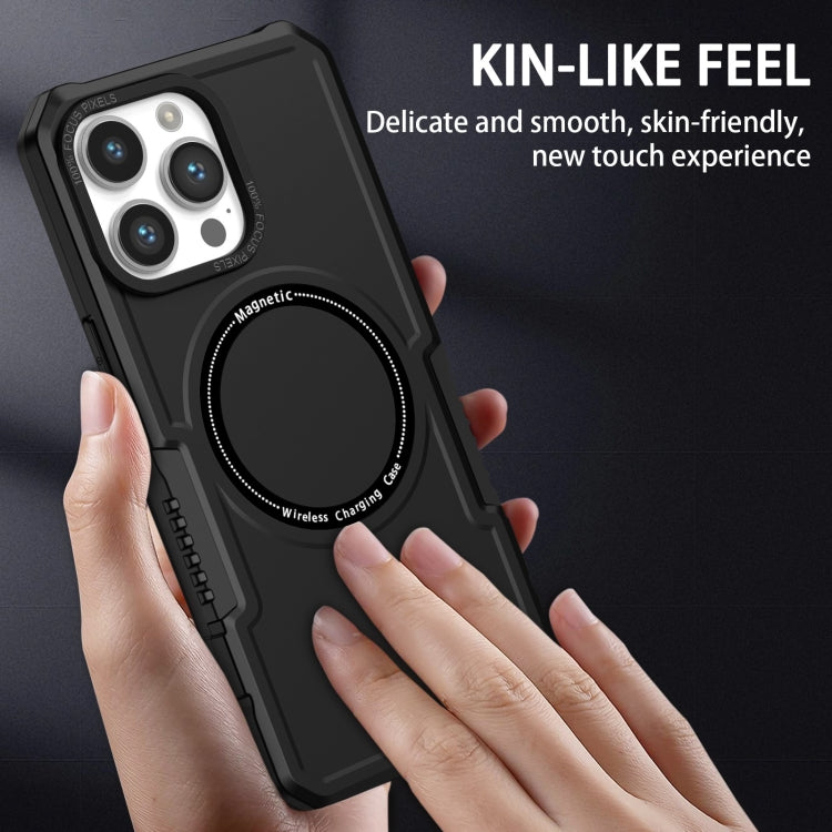For iPhone 15 Pro Max Shockproof Armor MagSafe Phone Case(Black) - HoMEdemic™ 