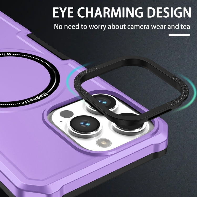 For iPhone 15 Pro Max Shockproof Armor MagSafe Phone Case(Purple) - HoMEdemic™ 